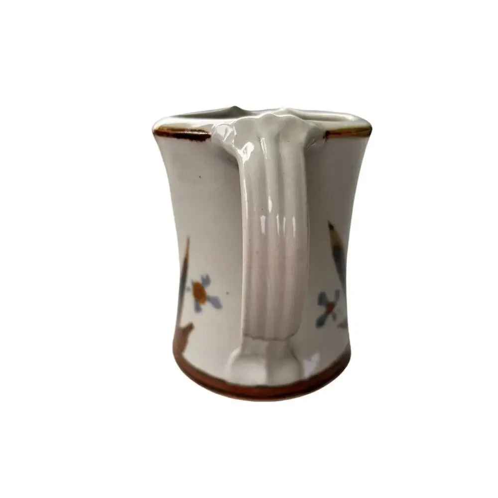 Glazed Functional Stoneware Pottery Open Sky Creamer Brown Blue